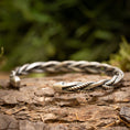 Ladda upp bild i Galleri visare, Armband Bangle Twined 925s Silver