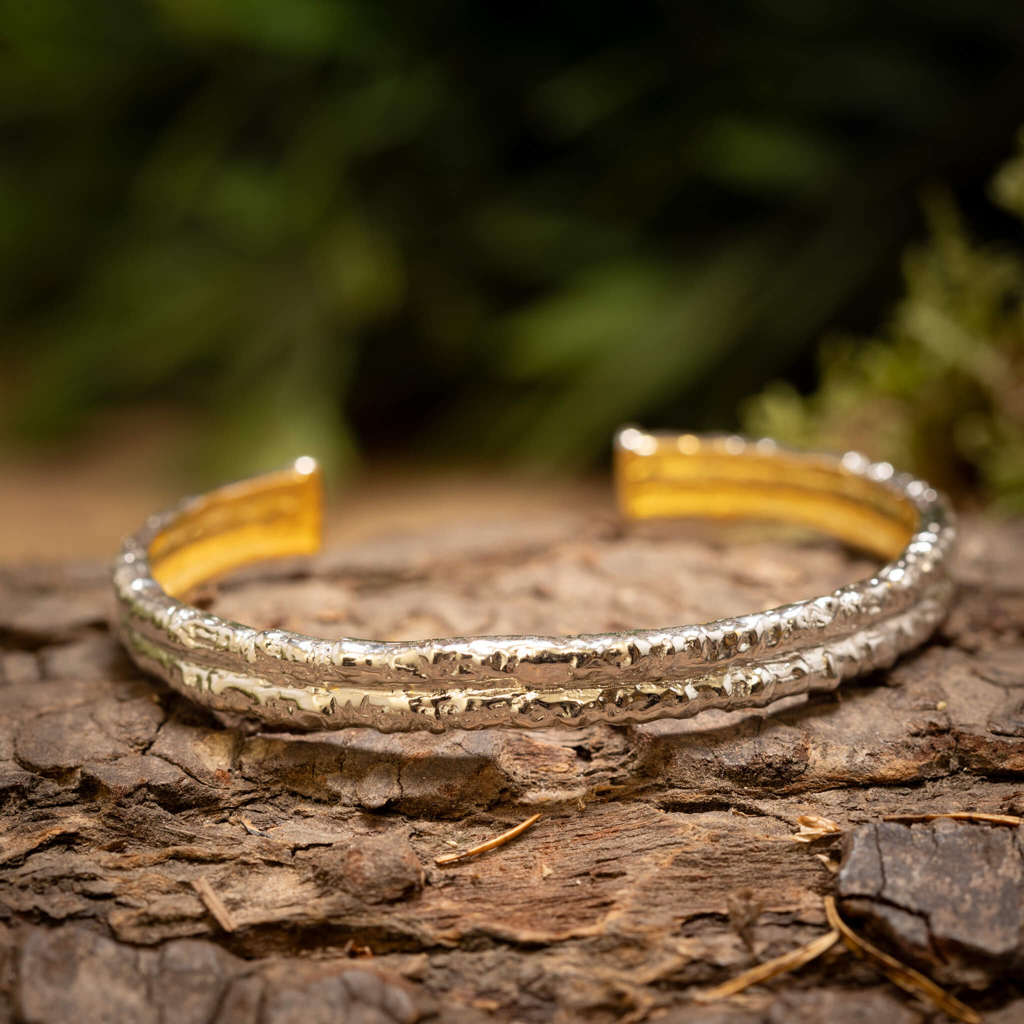Armband Bangle Skogkant 925s Silver