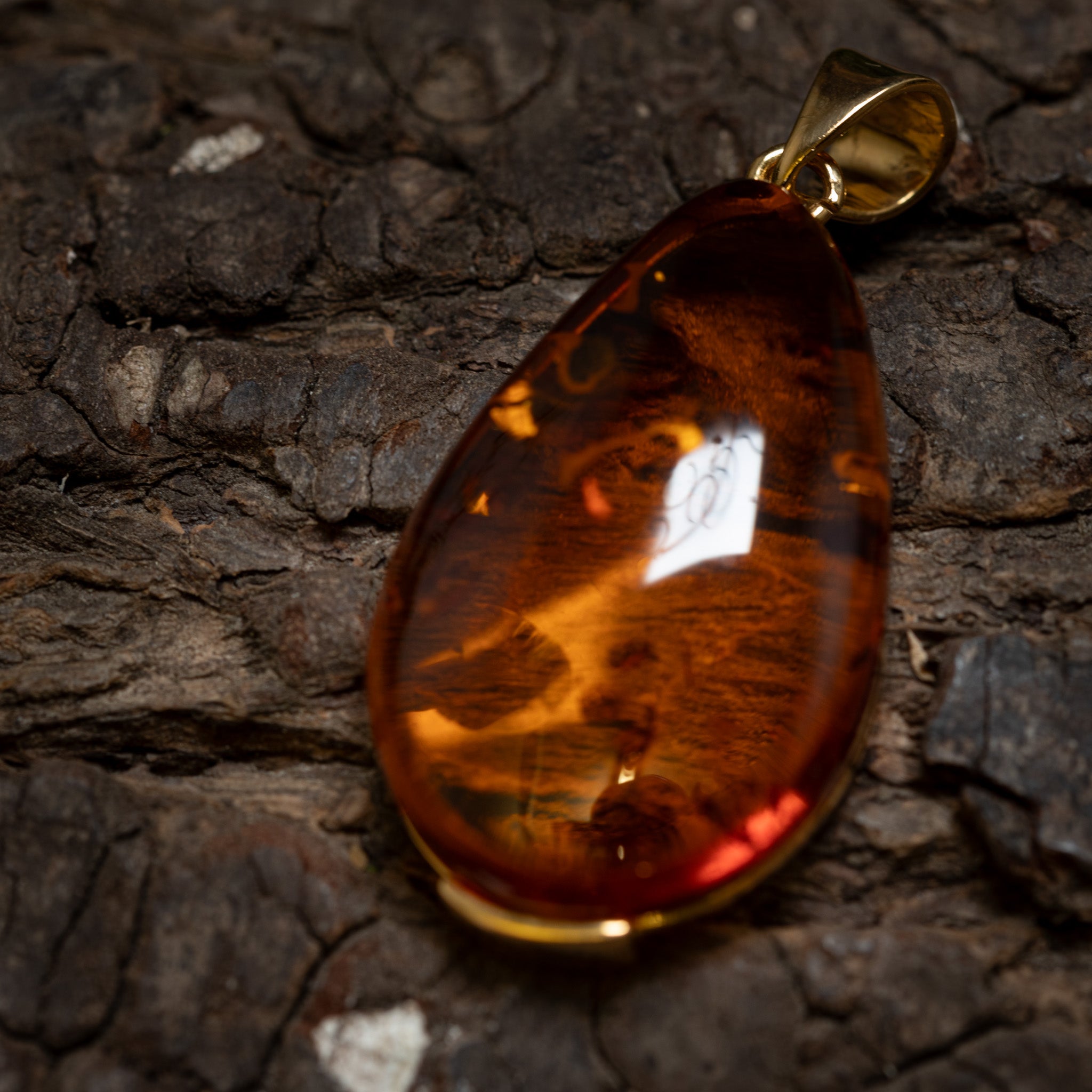 Hänge Bärnsten Solia 925s Silver