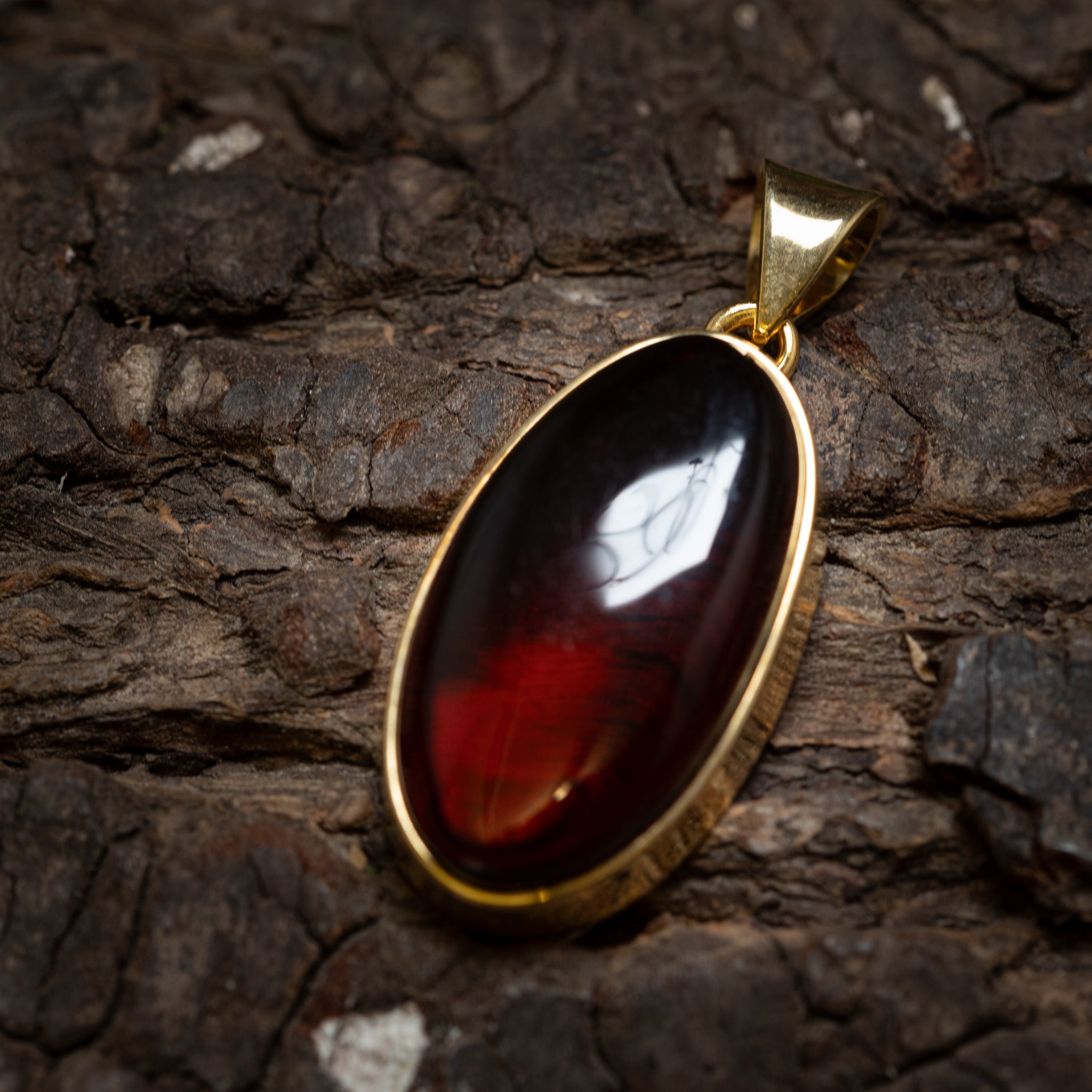 Hänge Bärnsten Nira 925s Silver