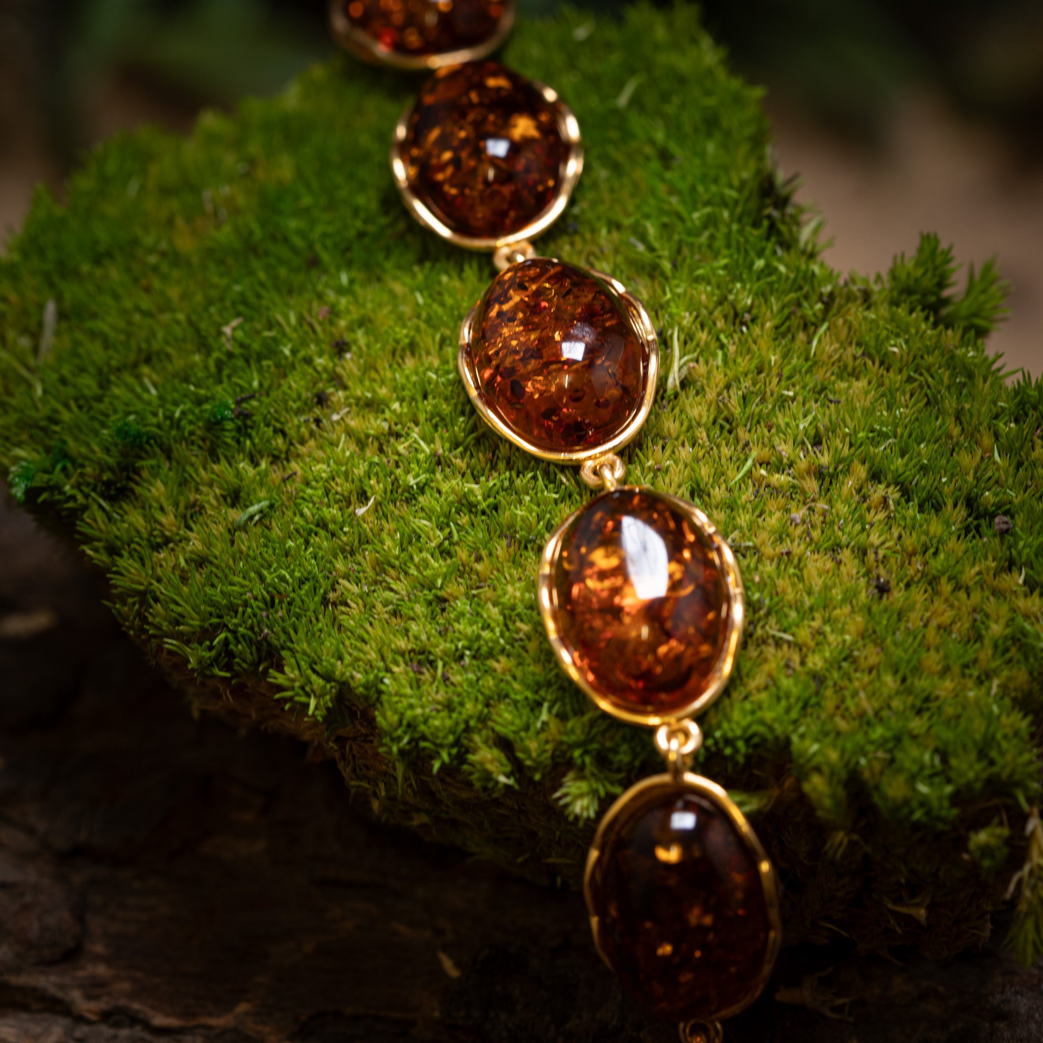 Armband Bärnsten Vala 925s Silver