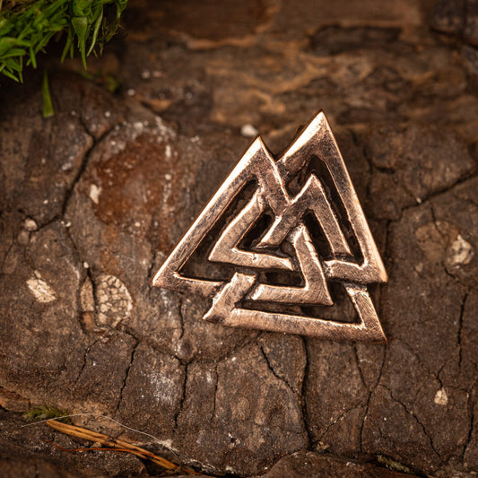 Valknut-hänge i brons – bild 1