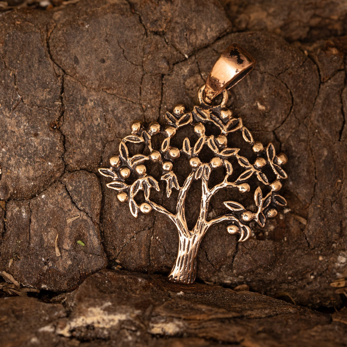 Yggdrasil Livets Träd grenhänge i brons – bild 1