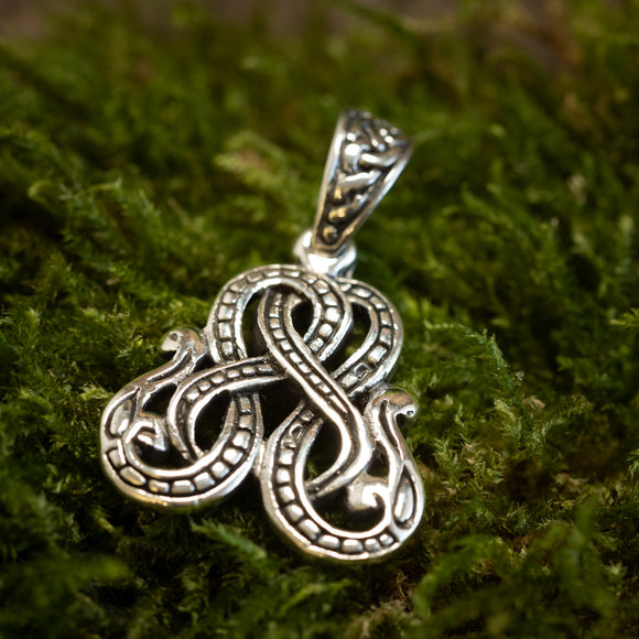 Hänge Mythical Beast Drill Style 925s Sterling Silver