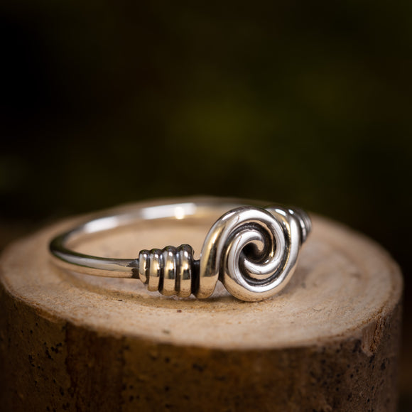 Silverring Spiral 925s Silver