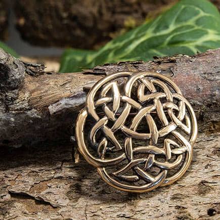 Brosch Keltisk knut Stor brons