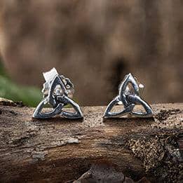 Keltisk Örhängen Triad Braid 925s Silver