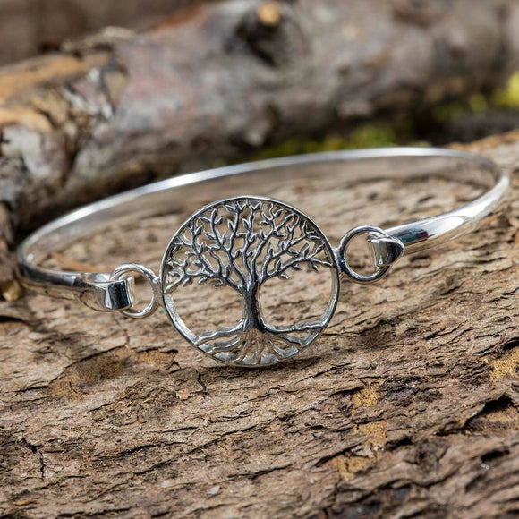 Armband Bangle Tree of Life 925s Sterling Silver