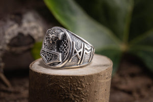 Tors Hammare Ring 925s Silver