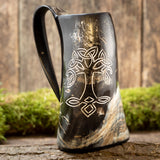 Viking mugg Hällristning Horn (600-800ml)