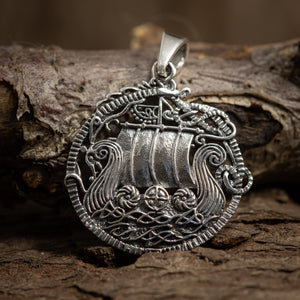 Vikingaskepp Hängesmycke Freya 925s sterling silver