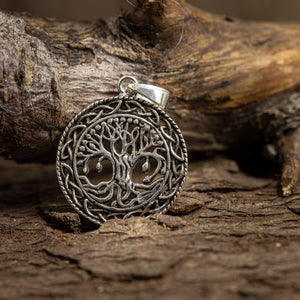 Yggdrasil Tree of Life Pendant Celtic 925s Silver