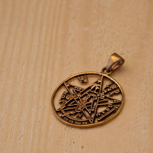 Tetragramaton stjärna Hängsmycke brons
