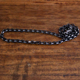 Halsband ankarkedja svart stål 5mm